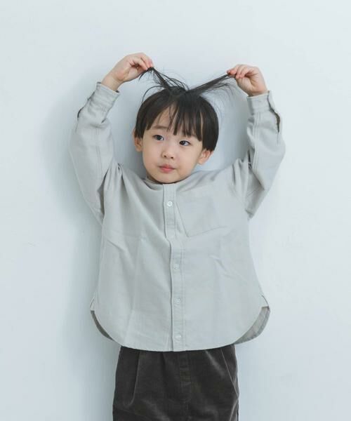 URBAN RESEARCH DOORS / アーバンリサーチ ドアーズ トップス | 『親子リンク』起毛ネルバンドカラーシャツ(KIDS) | 詳細12