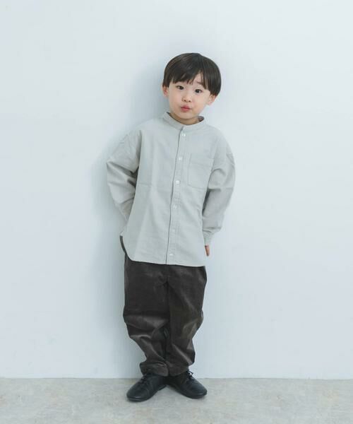 URBAN RESEARCH DOORS / アーバンリサーチ ドアーズ トップス | 『親子リンク』起毛ネルバンドカラーシャツ(KIDS) | 詳細13