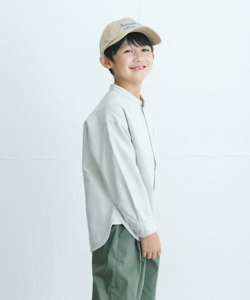 URBAN RESEARCH DOORS / アーバンリサーチ ドアーズ トップス | 『親子リンク』起毛ネルバンドカラーシャツ(KIDS) | 詳細5