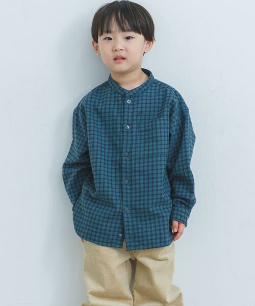 URBAN RESEARCH DOORS / アーバンリサーチ ドアーズ トップス | 『親子リンク』起毛ネルバンドカラーシャツ(KIDS) | 詳細22