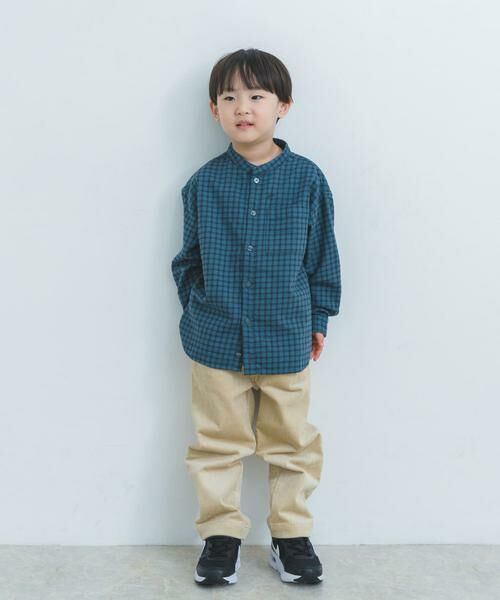 URBAN RESEARCH DOORS / アーバンリサーチ ドアーズ トップス | 『親子リンク』起毛ネルバンドカラーシャツ(KIDS) | 詳細24