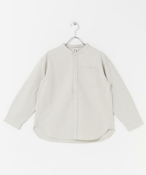 URBAN RESEARCH DOORS/アーバンリサーチ ドアーズ 『WEB/一部店舗限定』『親子リンク』起毛ネルバンドカラーシャツ(KIDS) オフホワイト 150 URBAN RESEARCH DOORS/アーバンリサーチ ドアーズ 『WEB/一部店舗限定』『親子リンク』起毛ネルバンドカラーシャツ(KIDS) オフホワイト 150