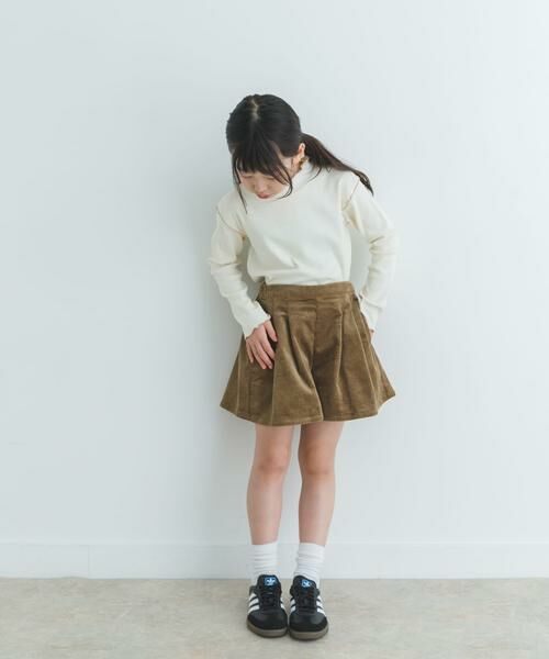 URBAN RESEARCH DOORS / アーバンリサーチ ドアーズ パンツ | コーデュロイWタックキュロット(KIDS) | 詳細2