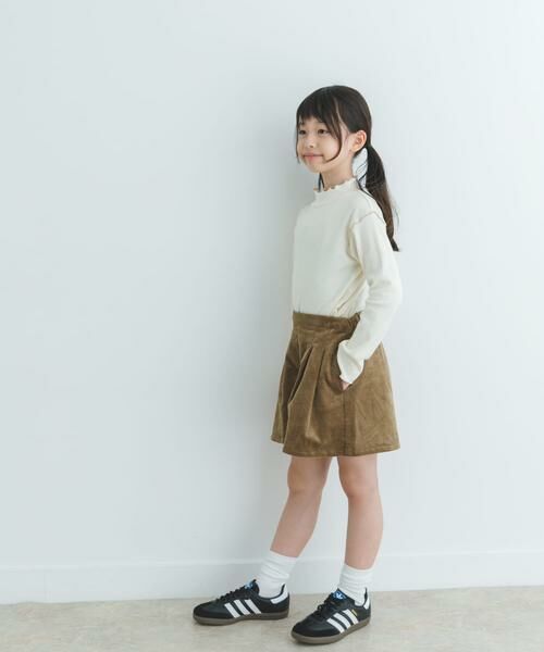 URBAN RESEARCH DOORS / アーバンリサーチ ドアーズ パンツ | コーデュロイWタックキュロット(KIDS) | 詳細3