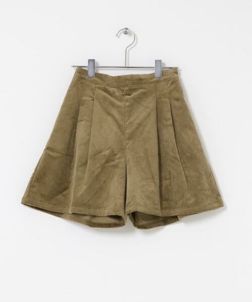 URBAN RESEARCH DOORS / アーバンリサーチ ドアーズ パンツ | 『WEB/一部店舗限定』コーデュロイWタックキュロット(KIDS) | 詳細1