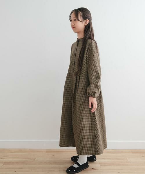 URBAN RESEARCH DOORS / アーバンリサーチ ドアーズ ワンピース | 『WEB/一部店舗限定』『親子リンク/UR TECH』チェック柄ワンピース(KIDS) | 詳細1