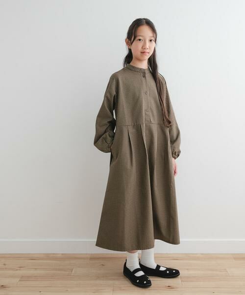 URBAN RESEARCH DOORS / アーバンリサーチ ドアーズ ワンピース | 『WEB/一部店舗限定』『親子リンク/UR TECH』チェック柄ワンピース(KIDS) | 詳細2