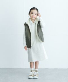 URBAN RESEARCH DOORS / アーバンリサーチ ドアーズ ワンピース | 『WEB/一部店舗限定サイズ』裏毛ハーフジップワンピース(KIDS)