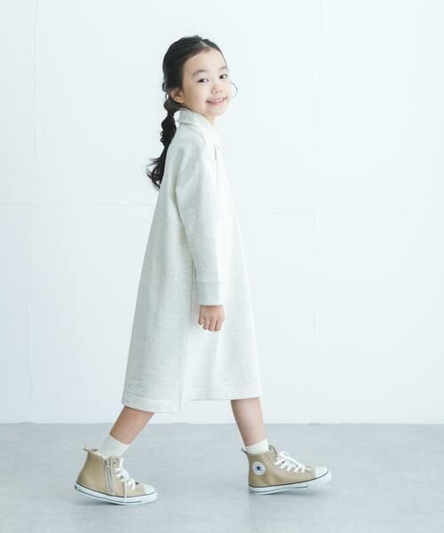 URBAN RESEARCH DOORS / アーバンリサーチ ドアーズ ワンピース | 『WEB/一部店舗限定サイズ』裏毛ハーフジップワンピース(KIDS) | 詳細17