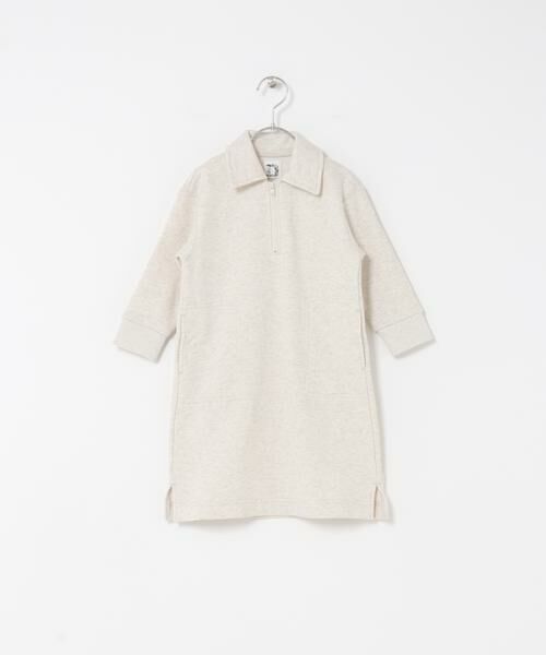 URBAN RESEARCH DOORS / アーバンリサーチ ドアーズ ワンピース | 『WEB/一部店舗限定サイズ』裏毛ハーフジップワンピース(KIDS) | 詳細18