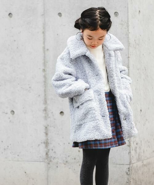 URBAN RESEARCH DOORS/アーバンリサーチ ドアーズ 『WEB/一部店舗限定サイズ』ボアコート(KIDS) ブルー 105 URBAN RESEARCH DOORS/アーバンリサーチ ドアーズ 『WEB/一部店舗限定サイズ』ボアコート(KIDS) ブルー 105