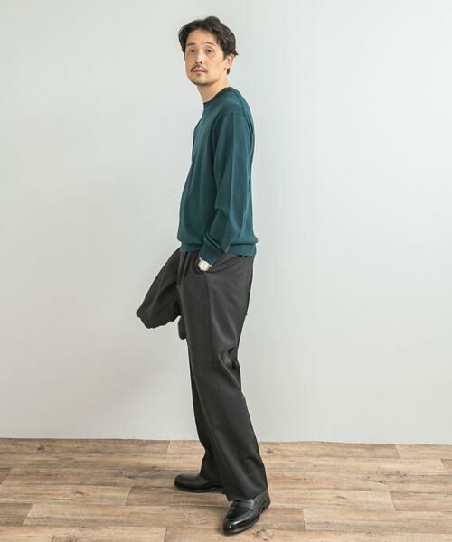 URBAN RESEARCH DOORS / アーバンリサーチ ドアーズ シャツ・ブラウス | LIFE STYLE TAILOR　マシンウォッシャブルハイゲージクルーニット | 詳細6