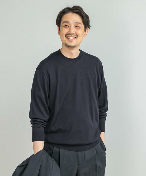 URBAN RESEARCH DOORS / アーバンリサーチ ドアーズ シャツ・ブラウス | LIFE STYLE TAILOR　マシンウォッシャブルハイゲージクルーニット | 詳細11