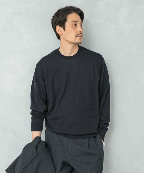 URBAN RESEARCH DOORS / アーバンリサーチ ドアーズ シャツ・ブラウス | LIFE STYLE TAILOR　マシンウォッシャブルハイゲージクルーニット | 詳細12