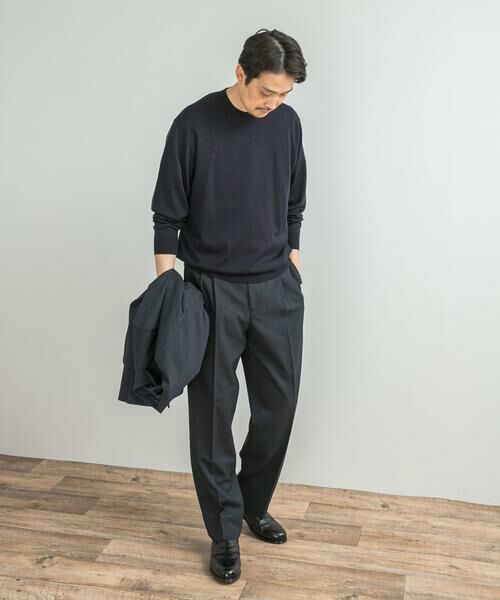 URBAN RESEARCH DOORS / アーバンリサーチ ドアーズ シャツ・ブラウス | LIFE STYLE TAILOR　マシンウォッシャブルハイゲージクルーニット | 詳細15