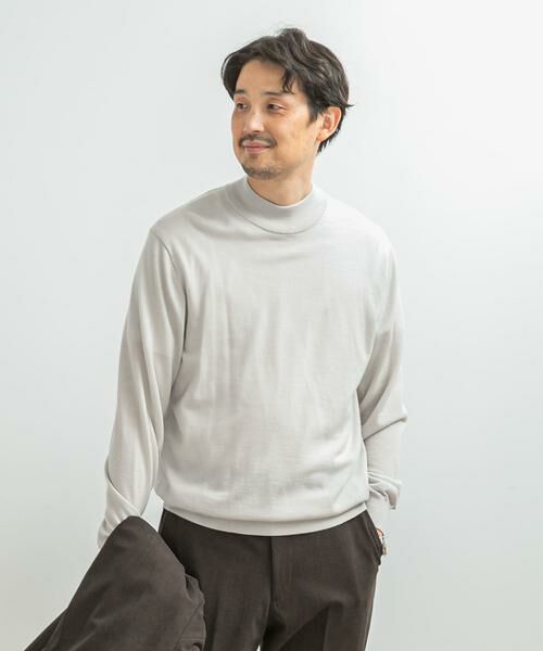 URBAN RESEARCH DOORS / アーバンリサーチ ドアーズ シャツ・ブラウス | LIFE STYLE TAILOR　マシンウォッシャブルハイゲージモックニット | 詳細14