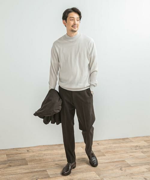 URBAN RESEARCH DOORS / アーバンリサーチ ドアーズ シャツ・ブラウス | LIFE STYLE TAILOR　マシンウォッシャブルハイゲージモックニット | 詳細15