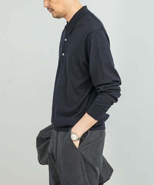 URBAN RESEARCH DOORS / アーバンリサーチ ドアーズ シャツ・ブラウス | LIFE STYLE TAILOR　マシンウォッシャブルハイゲージニットポロ | 詳細7
