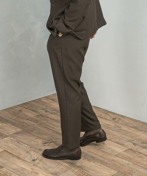 URBAN RESEARCH DOORS / アーバンリサーチ ドアーズ スラックス・ドレスパンツ | LIFE STYLE TAILOR ウールライクツイルコンフォータブルパンツ | 詳細3