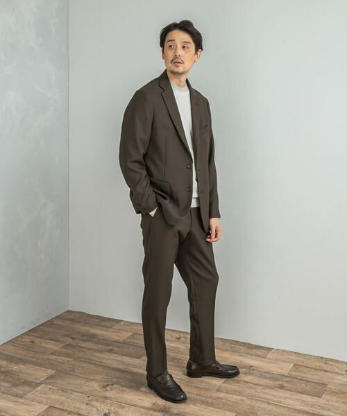 URBAN RESEARCH DOORS / アーバンリサーチ ドアーズ スラックス・ドレスパンツ | LIFE STYLE TAILOR ウールライクツイルコンフォータブルパンツ | 詳細4