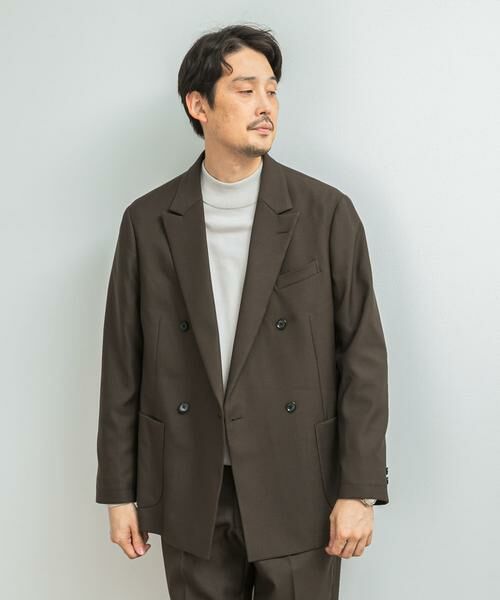 URBAN RESEARCH DOORS / アーバンリサーチ ドアーズ その他アウター | LIFE STYLE TAILOR　ウールライクツイルコンフォータブル Wジャケット | 詳細1