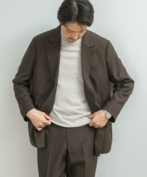 URBAN RESEARCH DOORS / アーバンリサーチ ドアーズ その他アウター | LIFE STYLE TAILOR　ウールライクツイルコンフォータブル Wジャケット | 詳細2