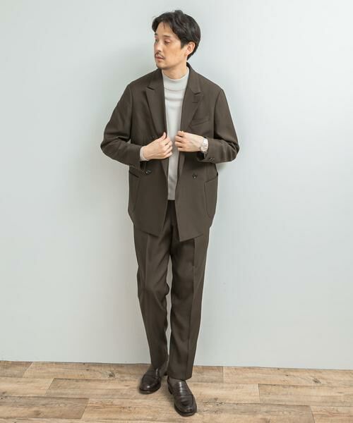 URBAN RESEARCH DOORS / アーバンリサーチ ドアーズ その他アウター | LIFE STYLE TAILOR　ウールライクツイルコンフォータブル Wジャケット | 詳細4