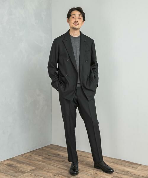 URBAN RESEARCH DOORS / アーバンリサーチ ドアーズ その他アウター | LIFE STYLE TAILOR　ウールライクツイルコンフォータブル Wジャケット | 詳細7