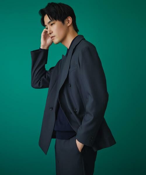 URBAN RESEARCH DOORS / アーバンリサーチ ドアーズ その他アウター | LIFE STYLE TAILOR　ウールライクツイルコンフォータブル Wジャケット | 詳細16