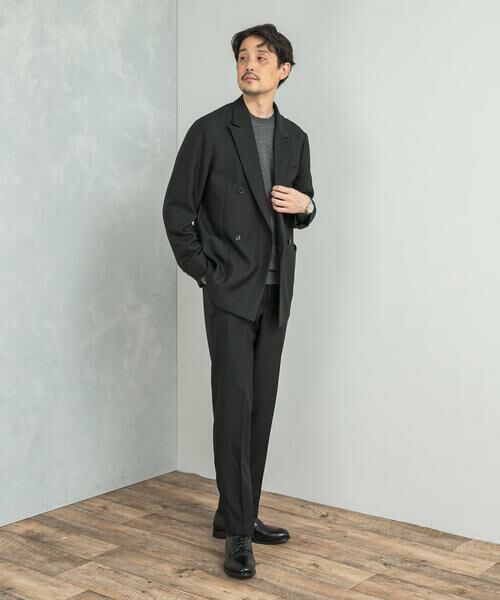 URBAN RESEARCH DOORS / アーバンリサーチ ドアーズ その他アウター | LIFE STYLE TAILOR　ウールライクツイルコンフォータブル Wジャケット | 詳細8