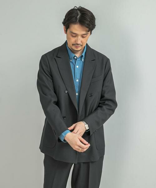URBAN RESEARCH DOORS / アーバンリサーチ ドアーズ その他アウター | LIFE STYLE TAILOR　ウールライクツイルコンフォータブル Wジャケット | 詳細26