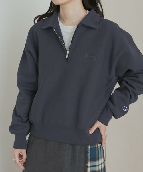 URBAN RESEARCH DOORS / アーバンリサーチ ドアーズ スウェット | 『別注』Champion×DOORS　Half Zip Sweatshirts | 詳細5