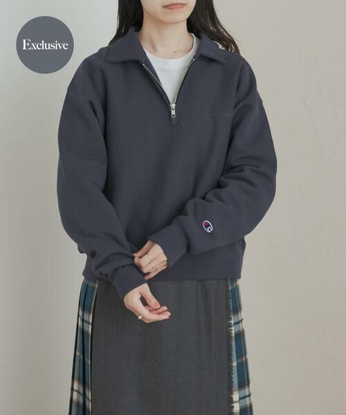 URBAN RESEARCH DOORS/アーバンリサーチ ドアーズ 『別注』Champion×DOORS Half Zip Sweatshirts ネイビー one URBAN RESEARCH DOORS/アーバンリサーチ ドアーズ 『別注』Champion×DOORS Half Zip Sweatshirts ネイビー one