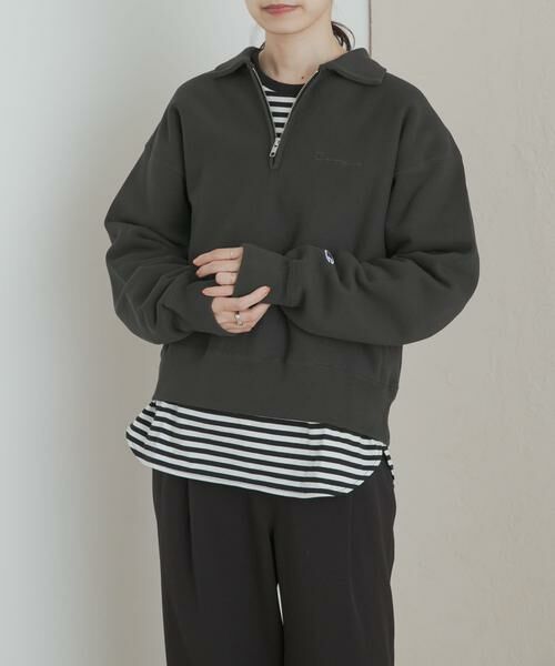 URBAN RESEARCH DOORS / アーバンリサーチ ドアーズ スウェット | 『別注』Champion×DOORS　Half Zip Sweatshirts | 詳細20
