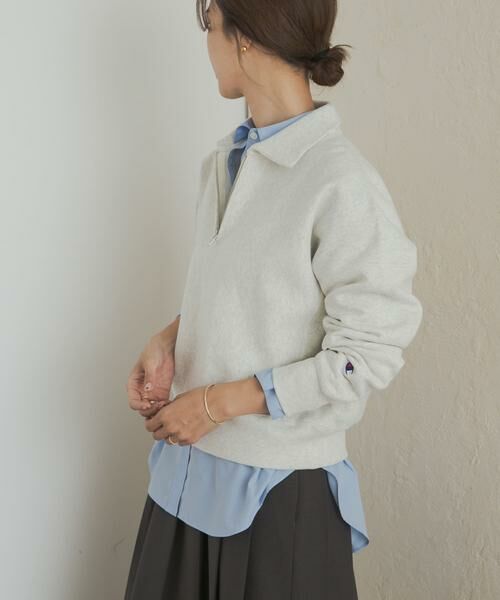 URBAN RESEARCH DOORS / アーバンリサーチ ドアーズ スウェット | 『別注』Champion×DOORS　Half Zip Sweatshirts | 詳細24