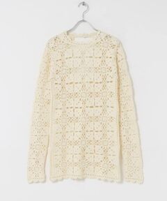 URBAN RESEARCH DOORS / アーバンリサーチ ドアーズ ニット・セーター | OPEN SESAME CLUB　cashmere fleur lace tops