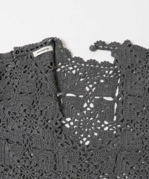 URBAN RESEARCH DOORS / アーバンリサーチ ドアーズ ニット・セーター | OPEN SESAME CLUB　cashmere fleur lace tops | 詳細7
