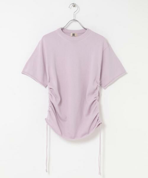 URBAN RESEARCH DOORS / アーバンリサーチ ドアーズ ニット・セーター | unfil　silkcotton short-sleeve gatherdpullover | 詳細4