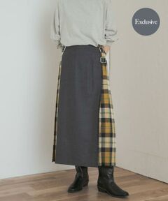 URBAN RESEARCH DOORS / アーバンリサーチ ドアーズ スカート | 『別注』O’NEIL OF DUBLIN×DOORS　COMBI QUILT SKIRT