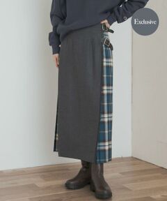 URBAN RESEARCH DOORS / アーバンリサーチ ドアーズ スカート | 『別注』O’NEIL OF DUBLIN×DOORS　COMBI QUILT SKIRT