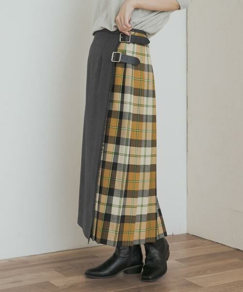 URBAN RESEARCH DOORS / アーバンリサーチ ドアーズ スカート | 『別注』O’NEIL OF DUBLIN×DOORS　COMBI QUILT SKIRT | 詳細2