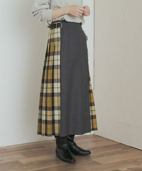 URBAN RESEARCH DOORS / アーバンリサーチ ドアーズ スカート | 『別注』O’NEIL OF DUBLIN×DOORS　COMBI QUILT SKIRT | 詳細4