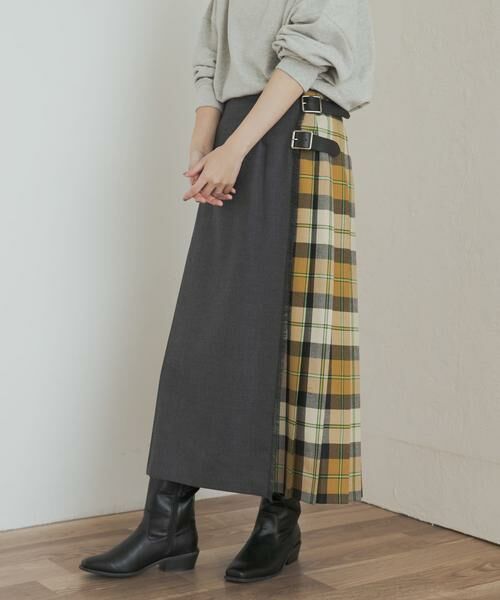 URBAN RESEARCH DOORS / アーバンリサーチ ドアーズ スカート | 『別注』O’NEIL OF DUBLIN×DOORS　COMBI QUILT SKIRT | 詳細5