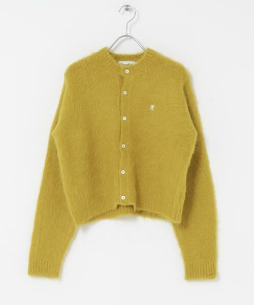 URBAN RESEARCH DOORS/アーバンリサーチ ドアーズ GYMPHLEX CREW NECK SHORT CARDIGAN マスタード 14