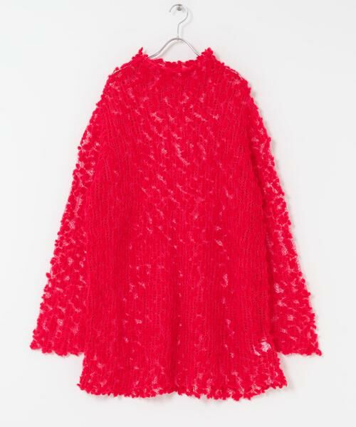 URBAN RESEARCH DOORS / アーバンリサーチ ドアーズ ニット・セーター | OPEN SESAME CLUB　Pom-Pom over tops | 詳細1