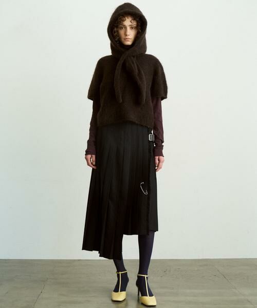 URBAN RESEARCH DOORS / アーバンリサーチ ドアーズ マフラー・ショール・スヌード・ストール | unfil　mohair hooted stole | 詳細1