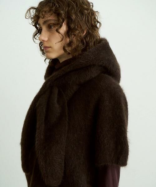 URBAN RESEARCH DOORS / アーバンリサーチ ドアーズ マフラー・ショール・スヌード・ストール | unfil　mohair hooted stole | 詳細2