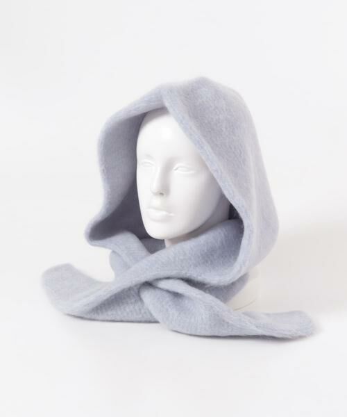 URBAN RESEARCH DOORS / アーバンリサーチ ドアーズ マフラー・ショール・スヌード・ストール | unfil　mohair hooted stole | 詳細7