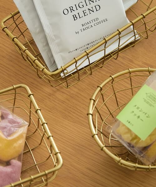 URBAN RESEARCH DOORS / アーバンリサーチ ドアーズ インテリア・インテリア雑貨 | fog linen work　アイアンワイヤーバスケット長方形S | 詳細5