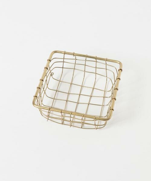 URBAN RESEARCH DOORS / アーバンリサーチ ドアーズ インテリア・インテリア雑貨 | fog linen work　アイアンワイヤーバスケット正方形S | 詳細5